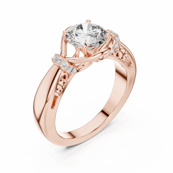 Celeste Waves Ring 1CT